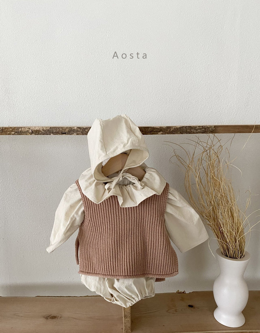 Aosta Knit Vest (3 colour options) - ooyoo