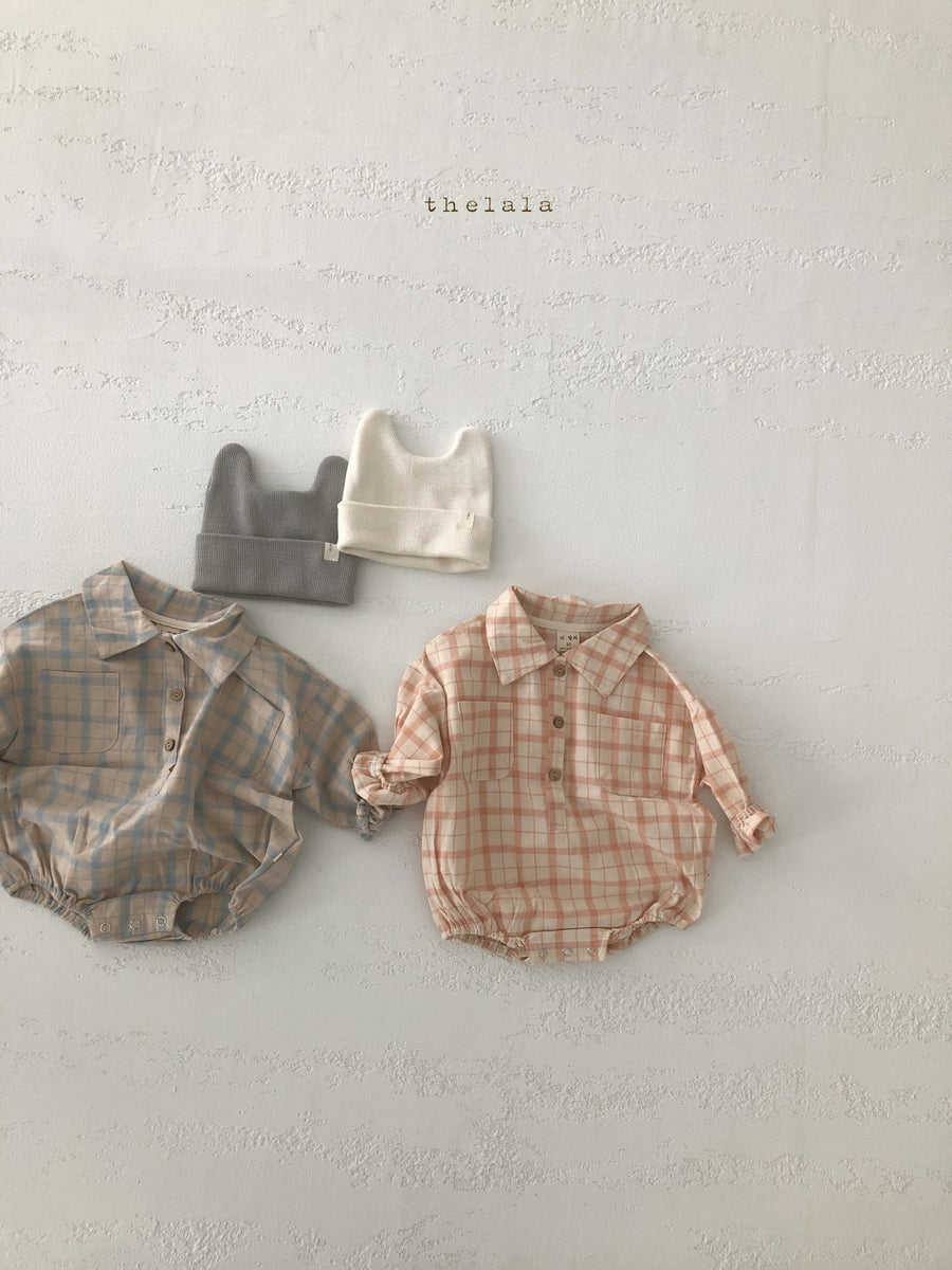 Lala Checked Romper (2 colour options) - ooyoo