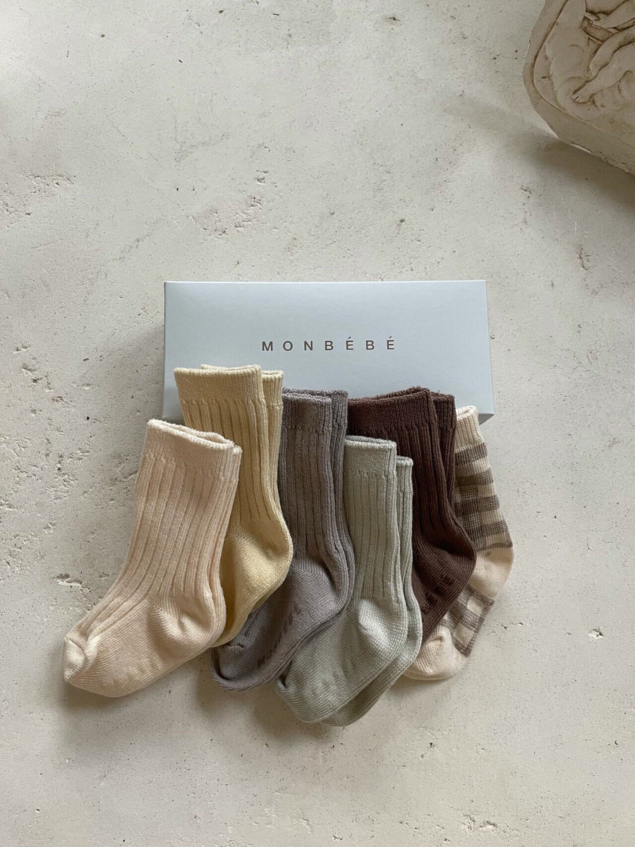 Monbebe Knee Socks Gift Set (Blue) - ooyoo
