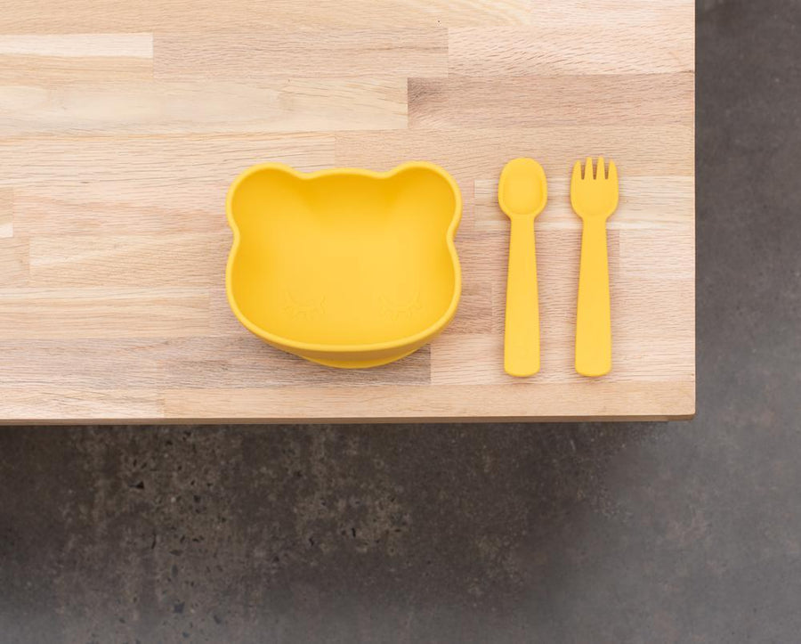 WMBT Feedie Fork & Spoon (Yellow) - ooyoo