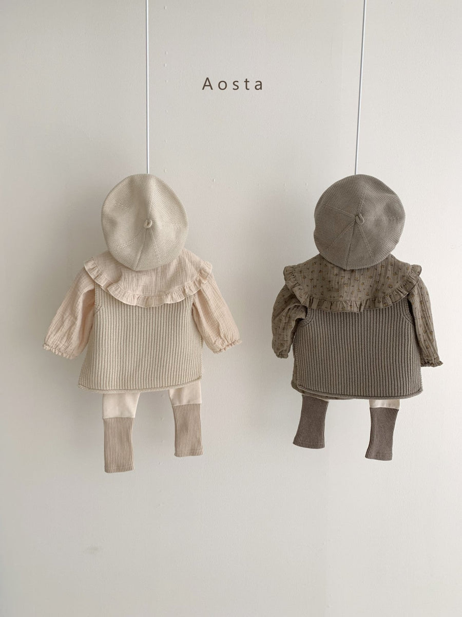 Aosta Knit Vest (3 colour options) - ooyoo