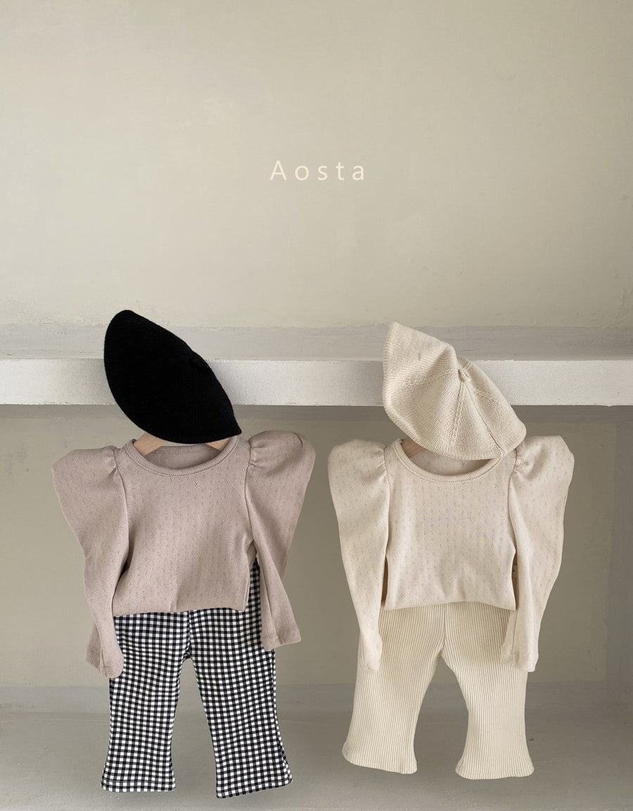 Aosta Puffy Sleeve Top (2 colour options) - ooyoo