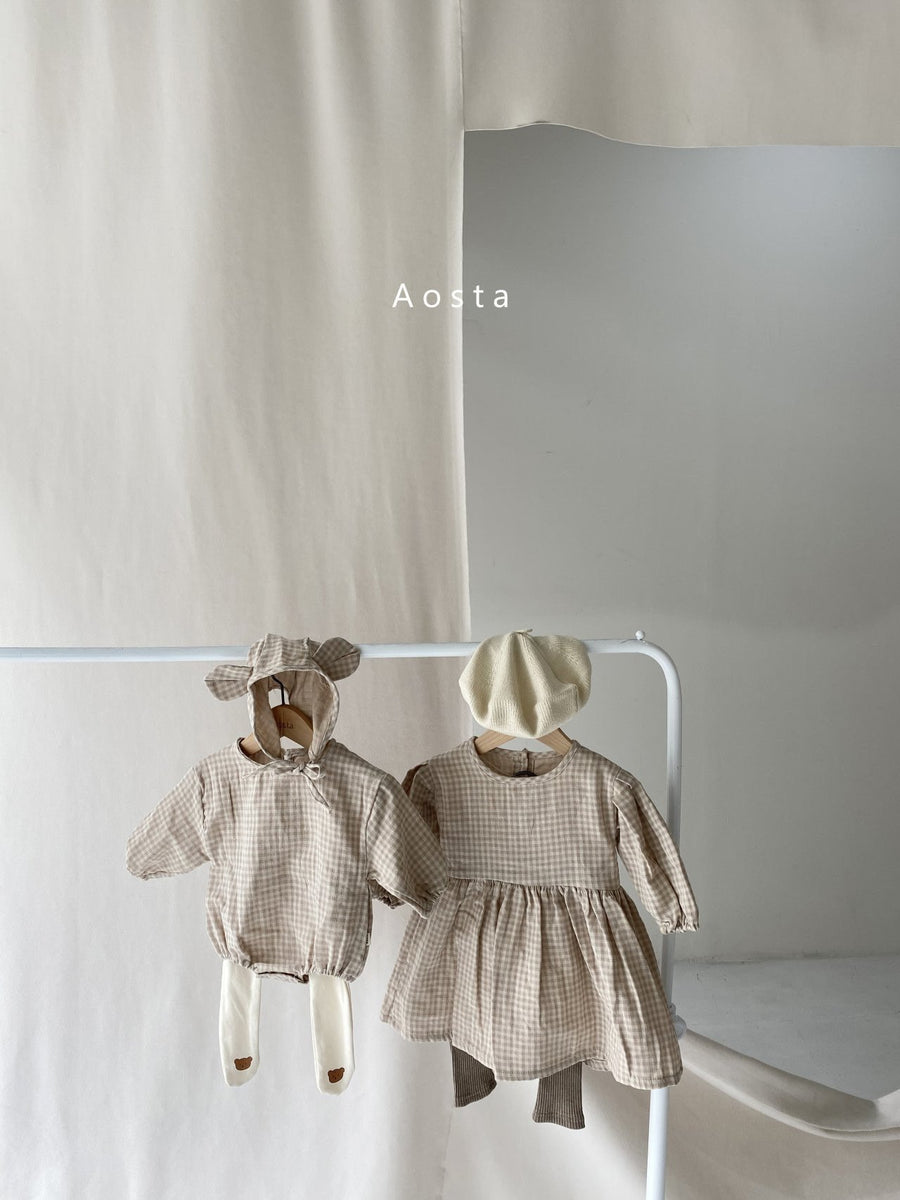 Aosta Sugarbear Romper with Bonnet (2 colour options) - ooyoo