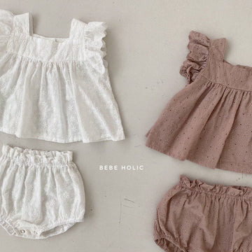 Bebeholic Daily Blouse and bloomer Set (2 colour options) - ooyoo