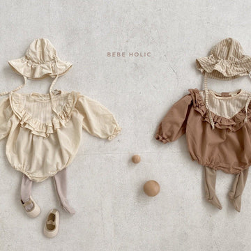 Bebeholic Frill Romper (2 colour options) - ooyoo