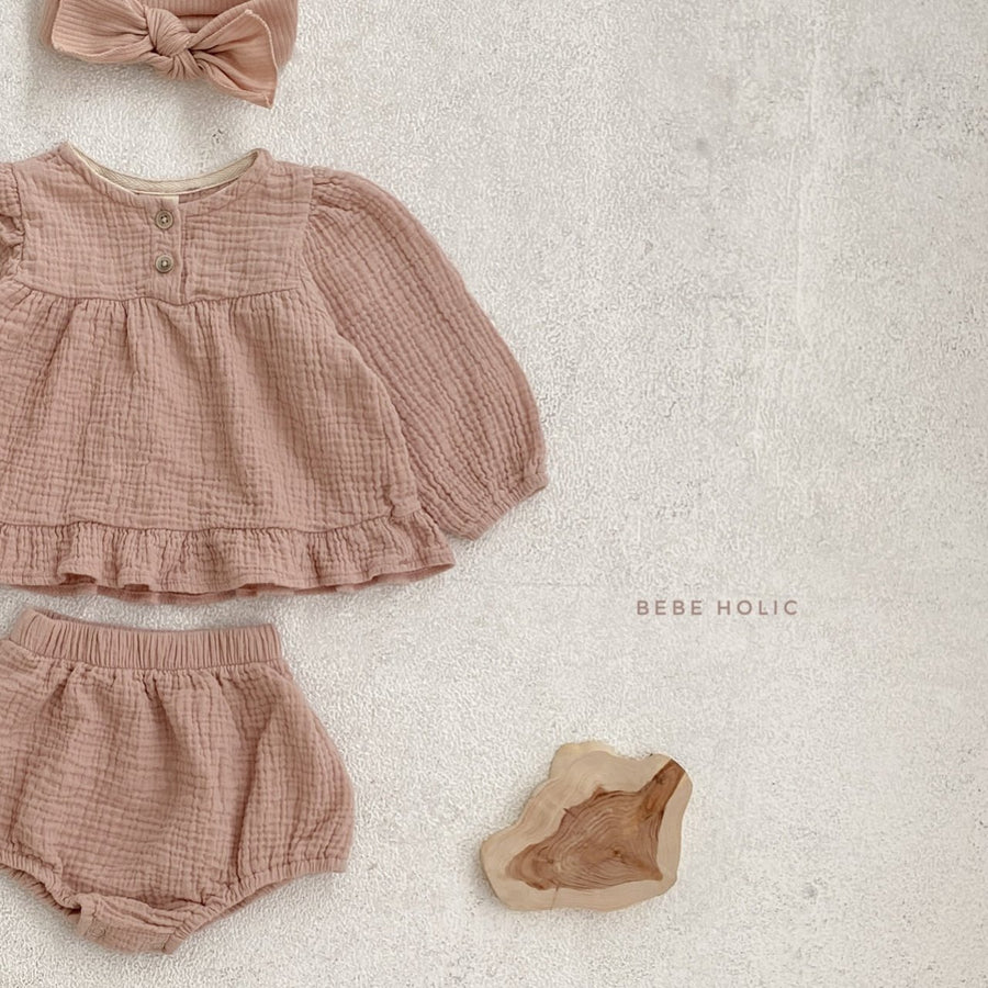 Bebeholic Lili Blouse and Bloomer Set (2 colour options) - ooyoo