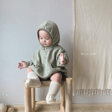 Bella Bambina Hooded Romper (2 colour options) - ooyoo