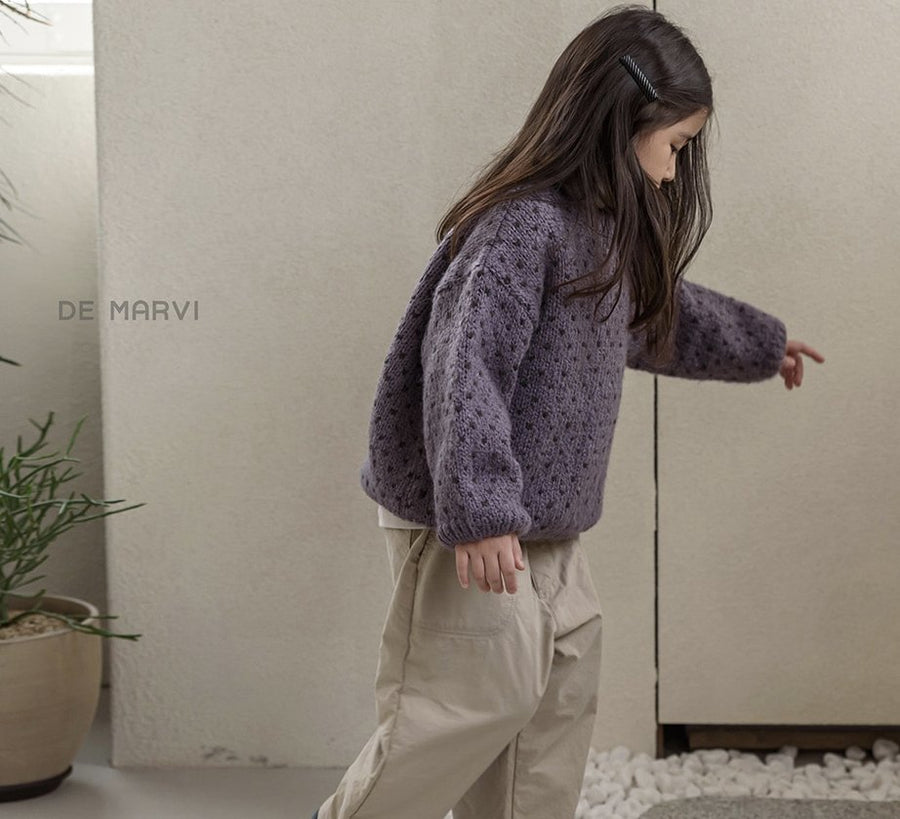 De Marvi Jacquard Knit (Mulberry) - ooyoo