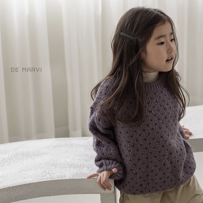 De Marvi Jacquard Knit (Mulberry) - ooyoo