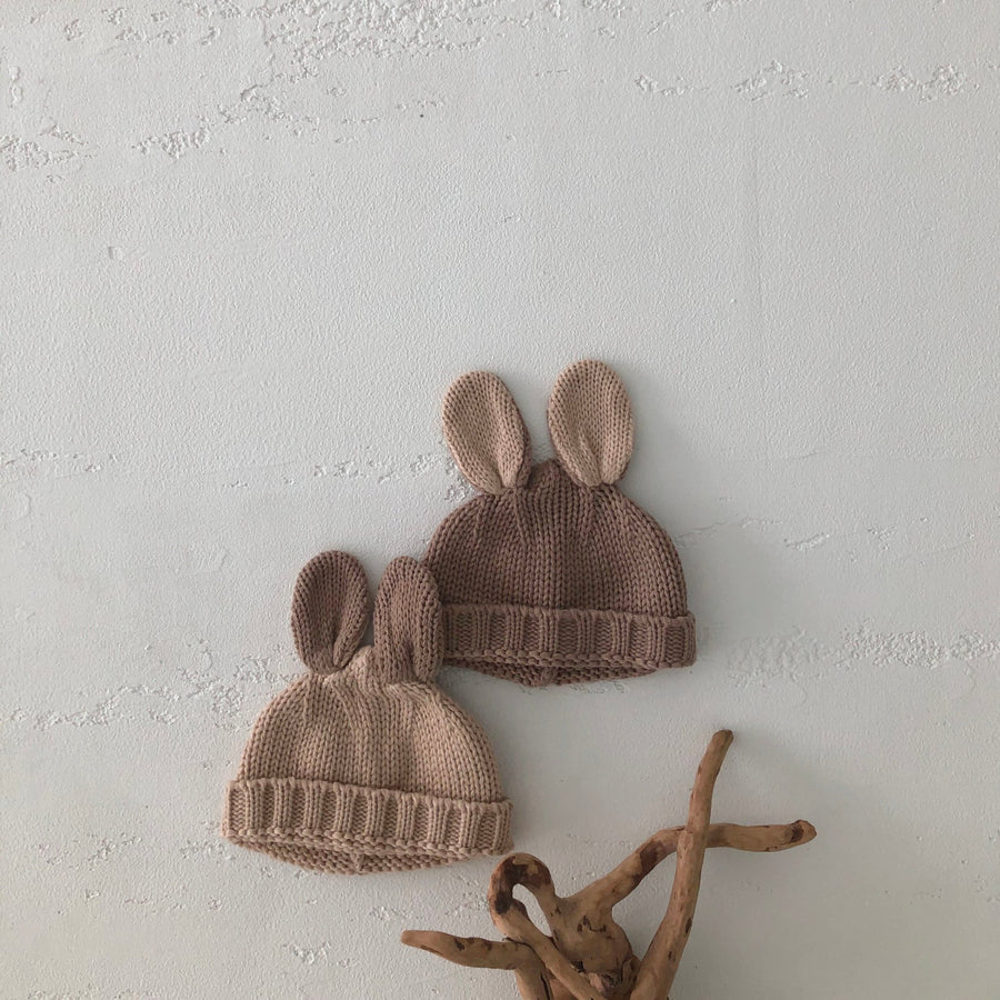 Lala Bunny Knitted Beanie(2 colour options) - ooyoo