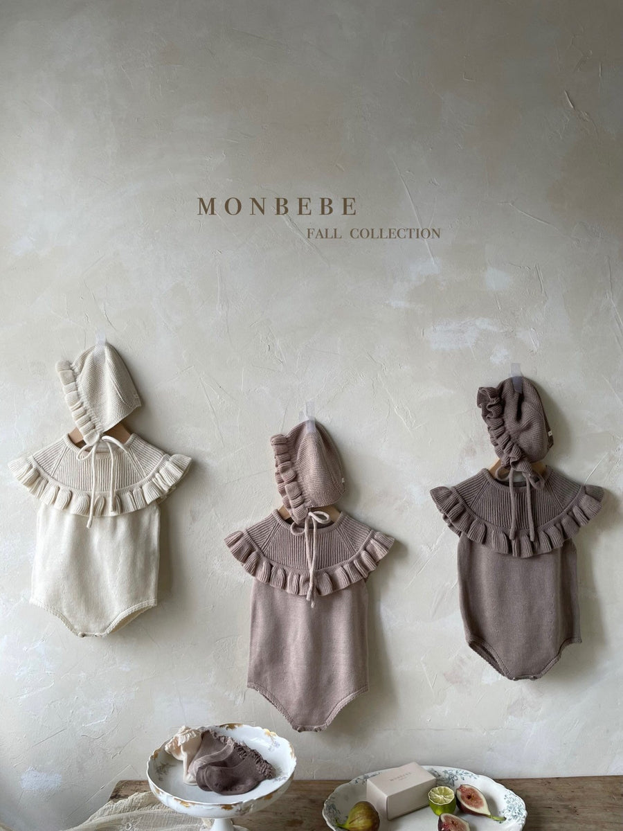 Monbebe Frill Knit Romper (3 colour options available) - ooyoo