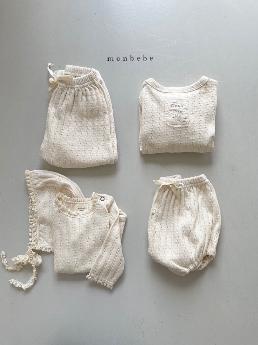 Monbebe Pointelle Bloomer (3 colour options) - ooyoo