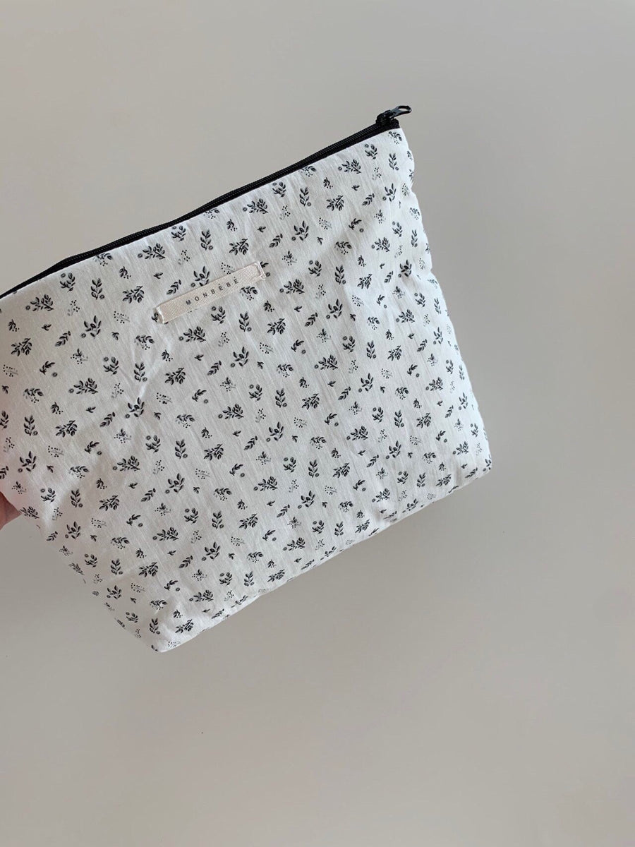 Monbebe Printed Cotton Pouch (4 colour options) - ooyoo