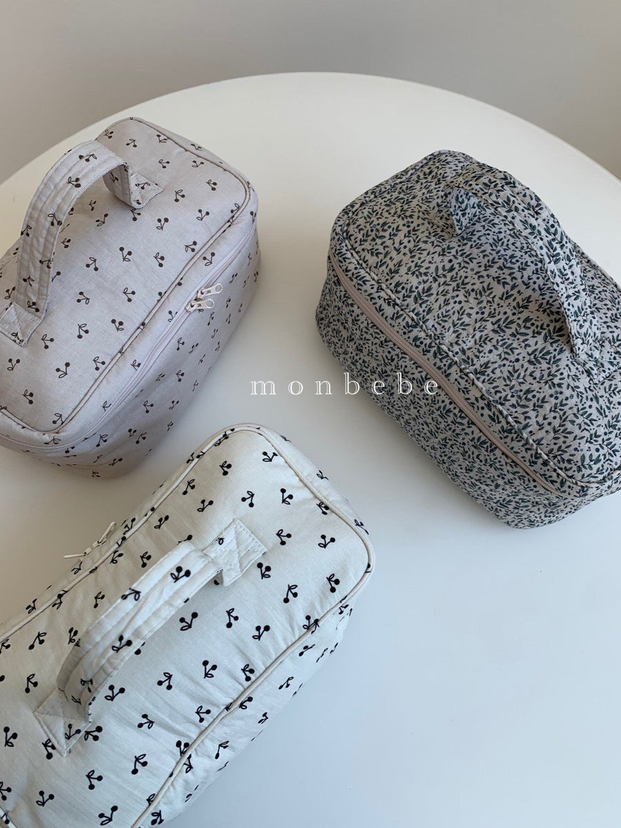 Monbebe Printed Cotton Washbag (3 colour options) - ooyoo