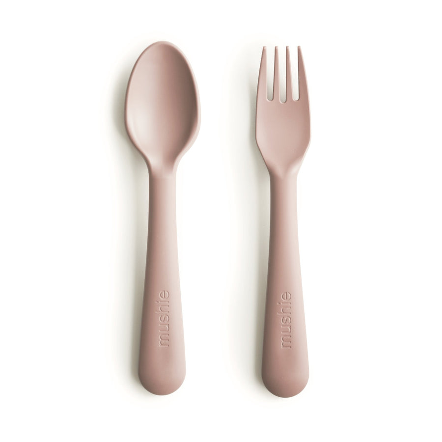 Mushie Fork & Spoon (Mustard) - ooyoo
