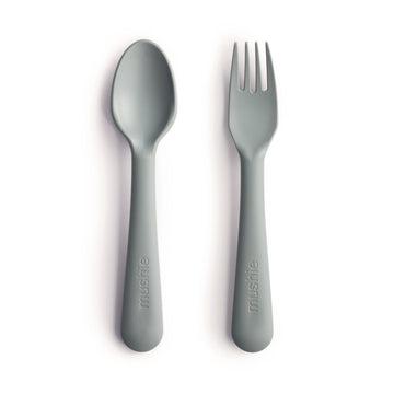 Mushie Fork & Spoon (Sage) - ooyoo