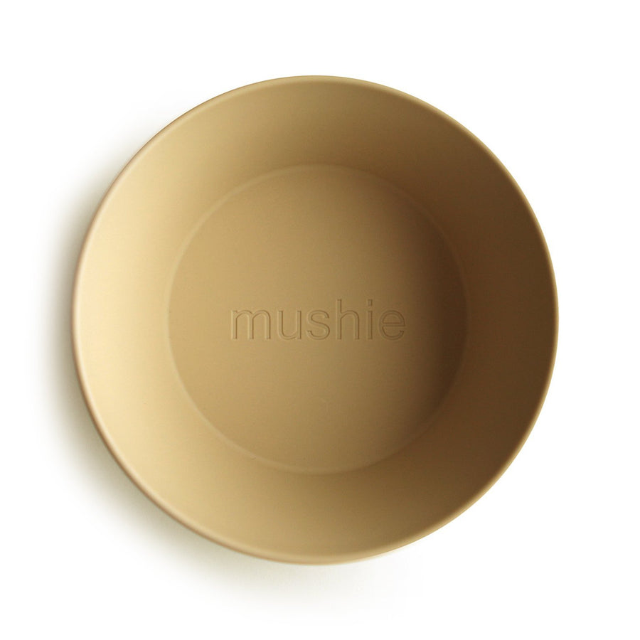 Mushie Round Bowl Set (Mustard) - ooyoo