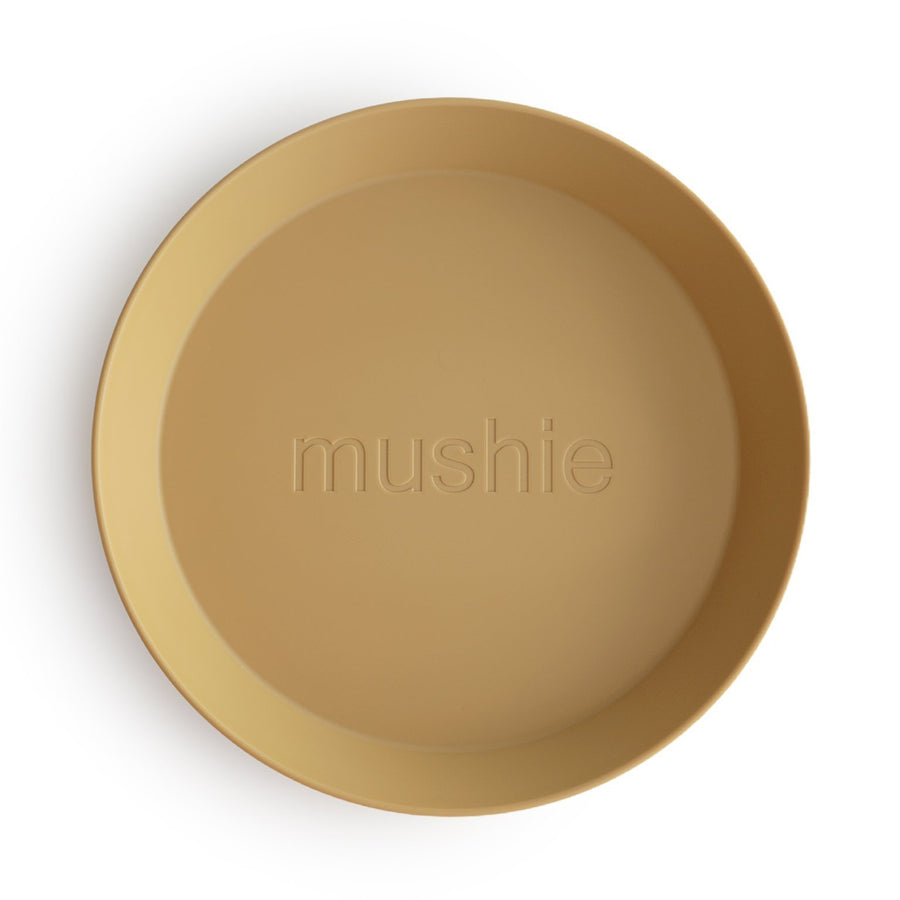 Mushie Round Plate Set (Mustard) - ooyoo