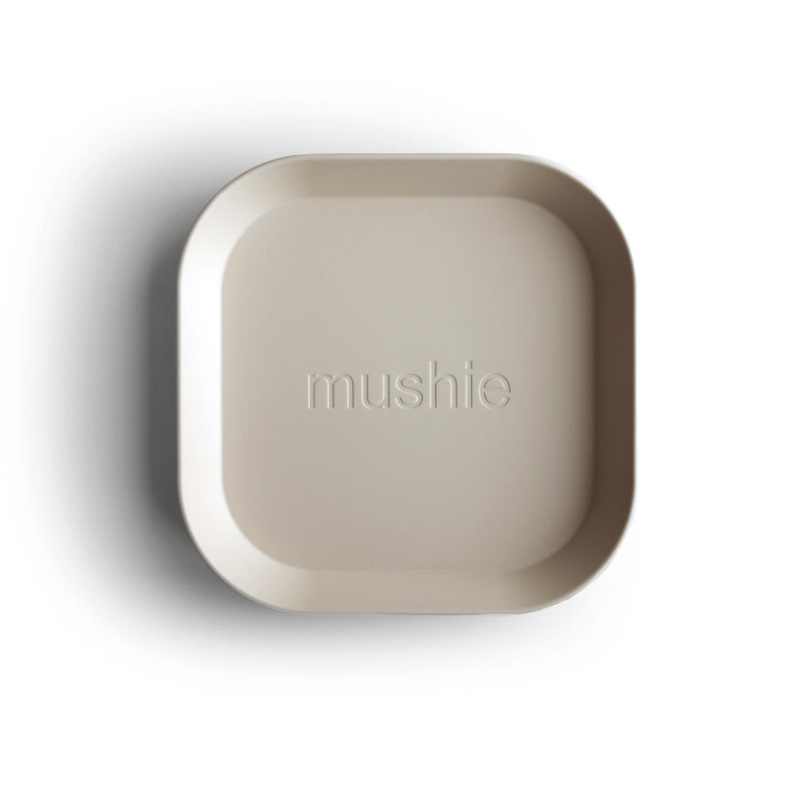 Mushie Square Plate (Cloud) - ooyoo