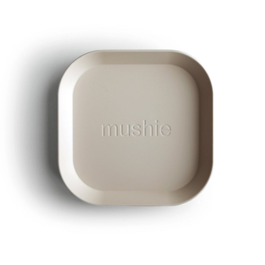 Mushie Square Plate (Ivory) - ooyoo