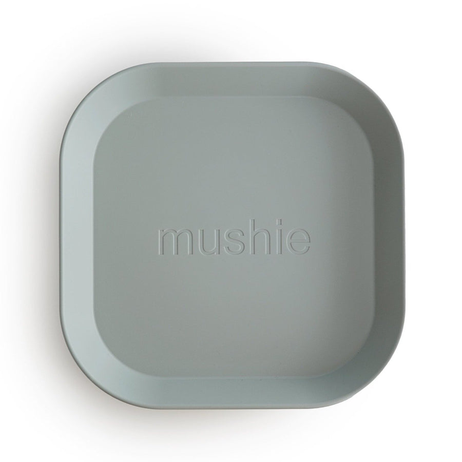 Mushie Square Plate (Sage) - ooyoo