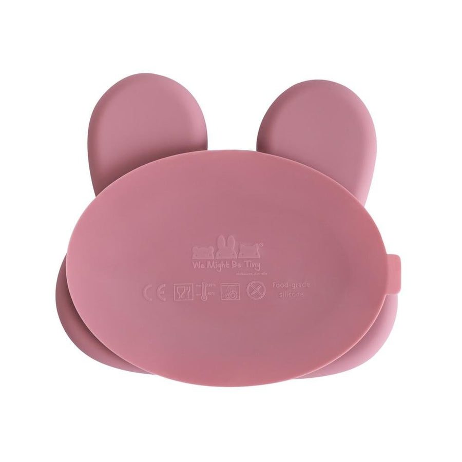 WMBT Bunny Stickie Plate (Dusty Rose) - ooyoo