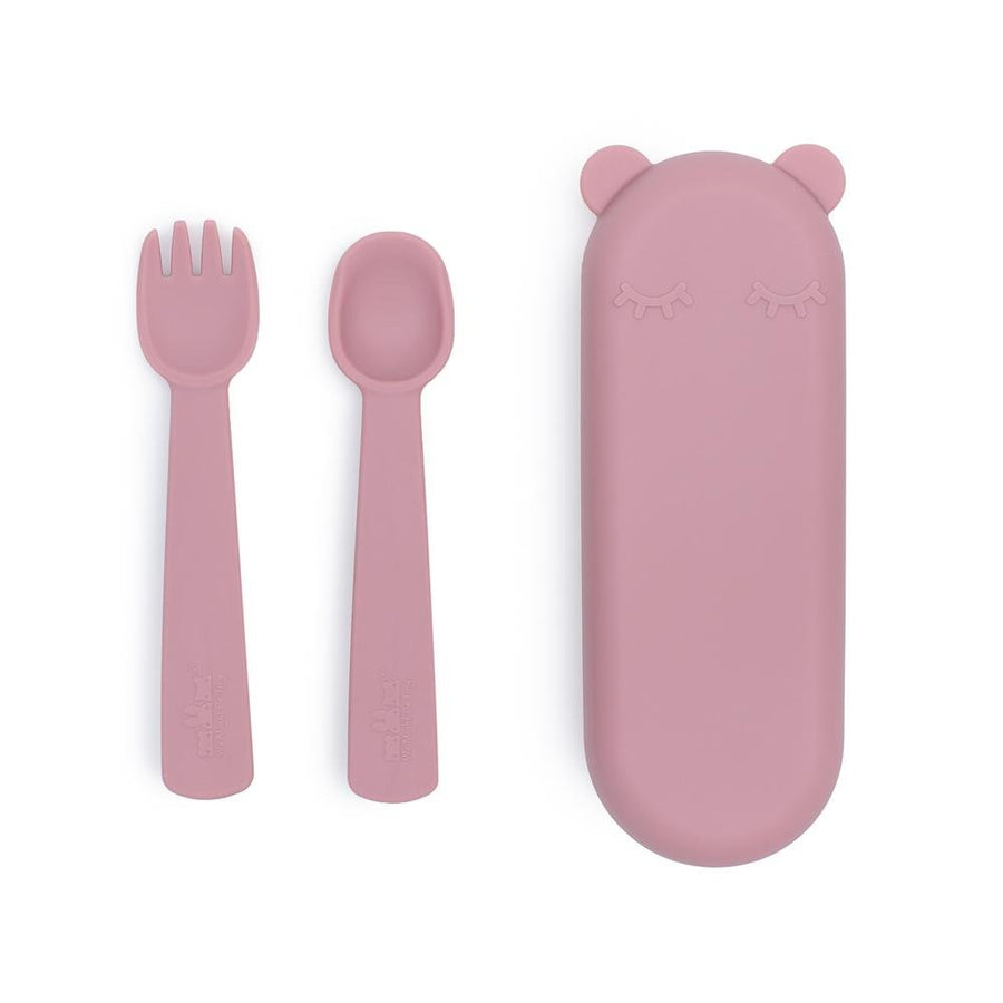 WMBT Feedie Fork & Spoon (Dusky Pink) - ooyoo