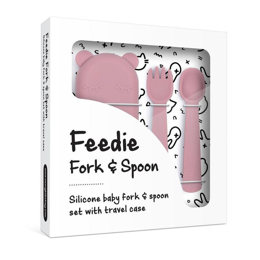 WMBT Feedie Fork & Spoon (Dusky Pink) - ooyoo