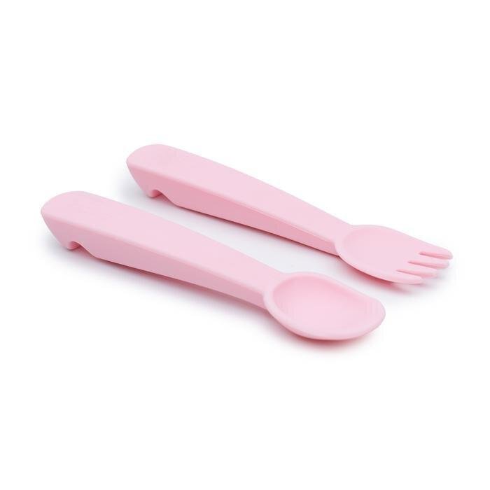 WMBT Feedie Fork & Spoon (Powder Pink) - ooyoo