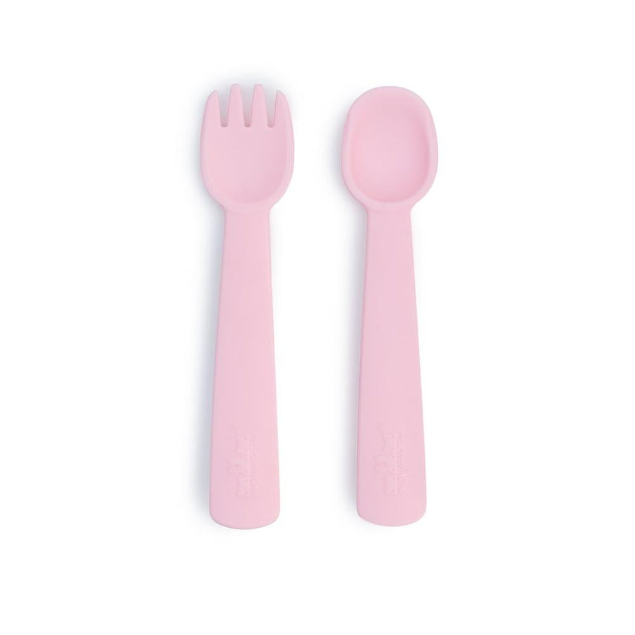 WMBT Feedie Fork & Spoon (Powder Pink) - ooyoo